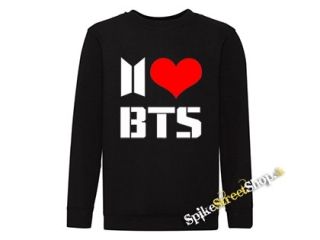 I LOVE BTS - mikina bez kapuce