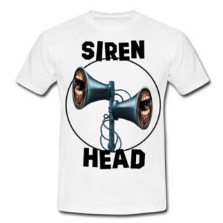 SIREN HEAD - Motive 2 - biele pánske tričko