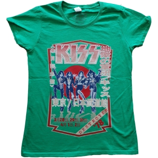 KISS - Destroyer Tour '78 - zelené dámske tričko