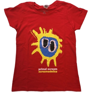 PRIMAL SCREAM - Screamadelica - červené dámske tričko