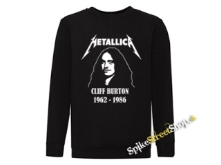 METALLICA - Cliff Burton 1962-1986 - mikina bez kapuce