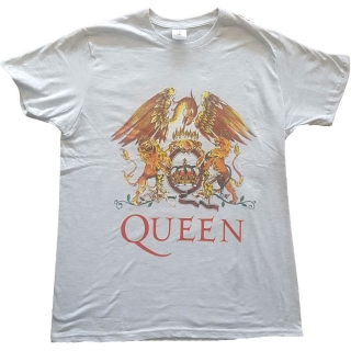 QUEEN - Classic Crest - sivé pánske tričko