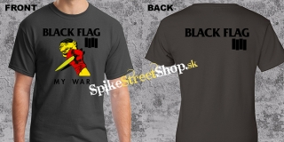 BLACK FLAG - My War - šedé pánske tričko