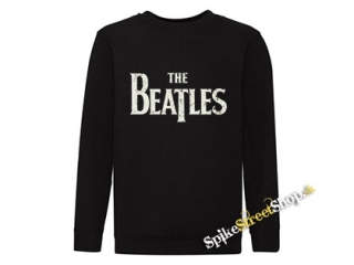 BEATLES - Logo Vintage - čierna detská mikina bez kapuce