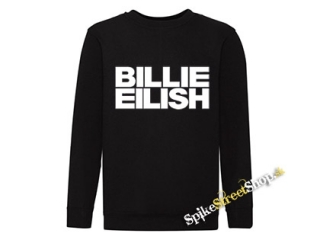 BILLIE EILISH - Logo Bold - čierna detská mikina bez kapuce