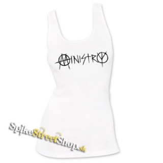 MINISTRY - Logo - Ladies Vest Top - biele