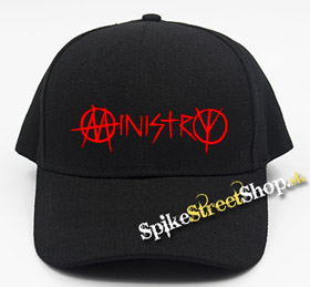 MINISTRY - Red Logo - čierna šiltovka (-30%=AKCIA)