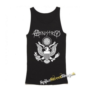 MINISTRY - Eagle Seal - Mens Vest Tank Top - čierne