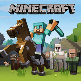 MINECRAFT - New Creeper Horse - štvorcová podložka pod pohár