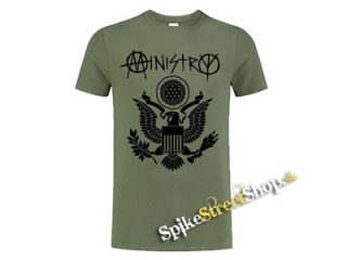 MINISTRY - Eagle Seal - olivové pánske tričko