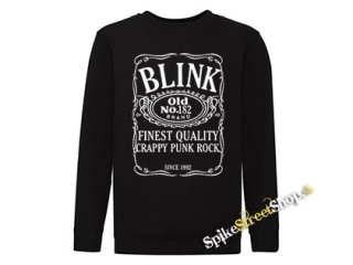 BLINK 182 - Jack Daniels Motive - čierna detská mikina bez kapuce