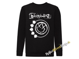 BLINK 182 - Logo & Smile - čierna detská mikina bez kapuce