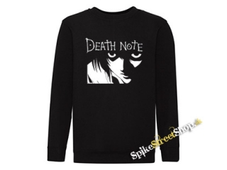 DEATH NOTE - Logo And Portrait - čierna detská mikina bez kapuce