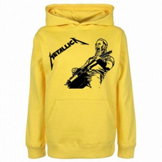 METALLICA - James - žltá pánska mikina