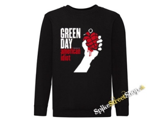 GREEN DAY - American Idiot - čierna detská mikina bez kapuce