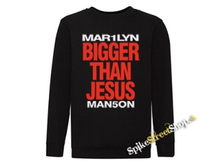 MARILYN MANSON - Bigger Than Jesus - čierna detská mikina bez kapuce
