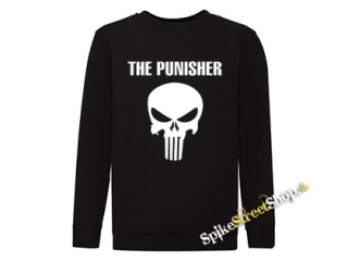 PUNISHER - Skull & Logo - čierna detská mikina bez kapuce