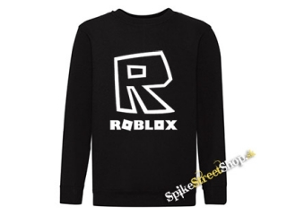 ROBLOX - Symbol & Znak - čierna detská mikina bez kapuce