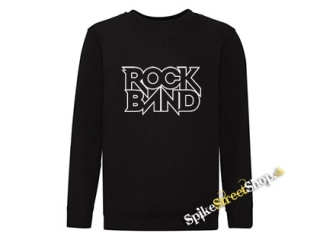 ROCK BAND - Logo - čierna detská mikina bez kapuce