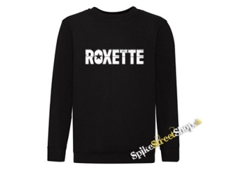 ROXETTE - Logo - čierna detská mikina bez kapuce