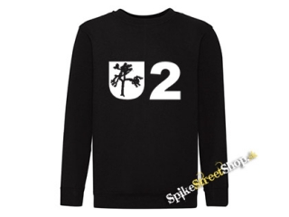 U2 - Logo Tree - čierna detská mikina bez kapuce