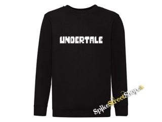 UNDERTALE - Logo - čierna detská mikina bez kapuce