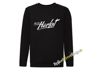 WE ARE HARLOT - Logo - čierna detská mikina bez kapuce