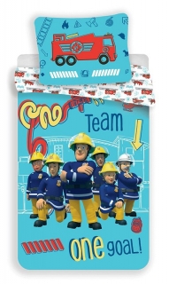 Posteľné obliečky detské z kolekcie KIDS - Požiarnik Sam Team