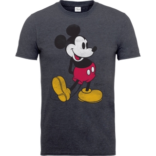 DISNEY - Mickey Mouse Vintage - sivé pánske tričko