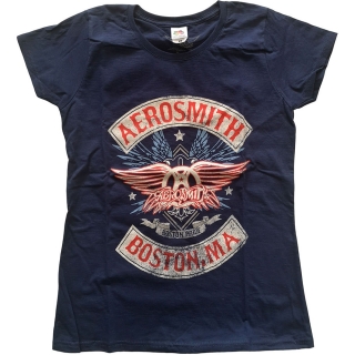AEROSMITH - Boston Pride - modré dámske tričko