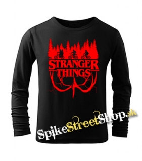 STRANGER THINGS - Logo Flip - detské tričko s dlhými rukávmi