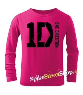 ONE DIRECTION - Logo - ružové detské tričko s dlhými rukávmi