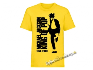 MICHAEL JACKSON - King Of Pop - žlté pánske tričko