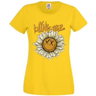 BLINK 182 - Sunflower - žlté dámske tričko