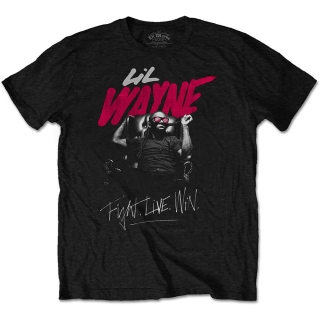 LIL WAYNE - Fight Live Win - čierne pánske tričko
