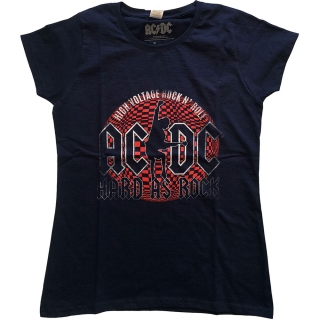 AC/DC - Hard As Rock - čierne dámske tričko