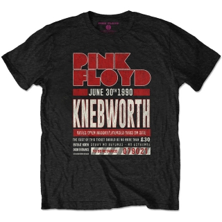 PINK FLOYD - Knebworth '90 Red - čierne pánske tričko