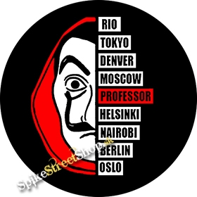 PAPIEROVÝ DOM - LA CASA DE PAPEL - Professor - odznak