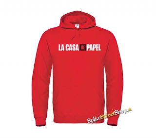 LA CASA DE PAPEL - Logo - červená detská mikina