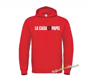 LA CASA DE PAPEL - Logo - červená detská mikina