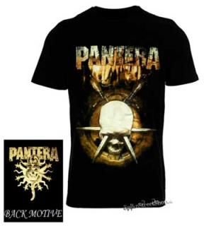 PANTERA - Skull - čierne pánske tričko