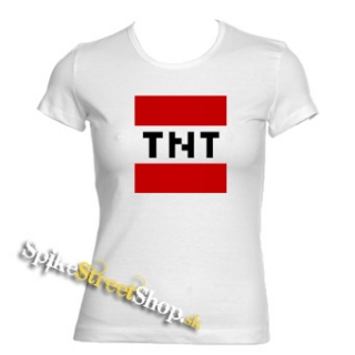 MINECRAFT - TNT - biele dámske tričko