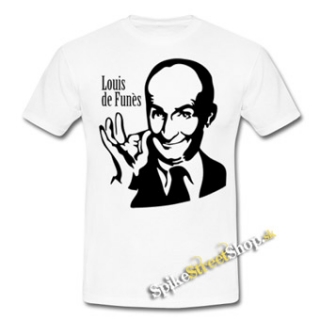 LOUIS DE FUNÉS - biele pánske tričko