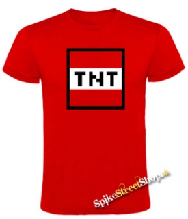 MINECRAFT- TNT - červené pánske tričko