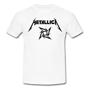 METALLICA - Ninja Logo - biele pánske tričko