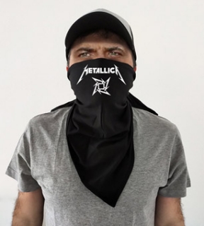 METALLICA - Ninja Logo - čierna bavlnená šatka na tvár