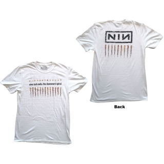 NINE INCH NAILS - Downward Spiral  - biele pánske tričko