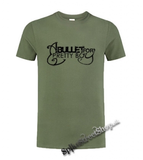 A BULLET FOR PRETTY BOY - olivové pánske tričko