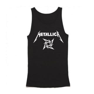 METALLICA - Ninja Logo - Mens Vest Tank Top - čierne