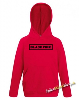 BLACKPINK - Logo - červená pánska mikina